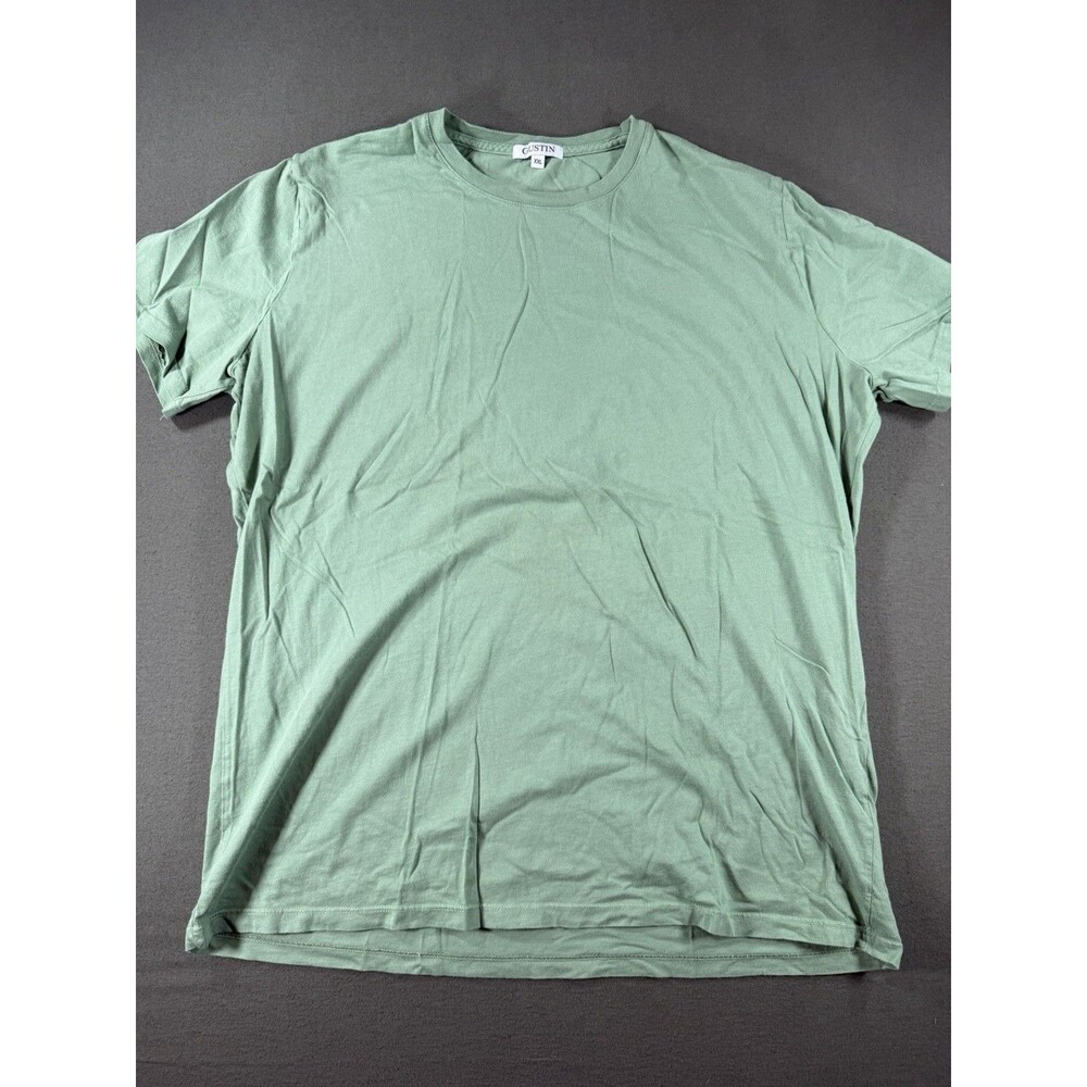 Gustin Shirt Mens XXL Green Premium Cotton T-Shirt Short Sleeve Heritage